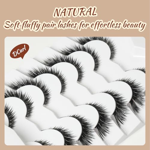 Fluffy 3D Fox Eye Lashes 16mm D Curl - 7 Pairs Pack