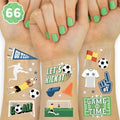 xo, Fetti Soccer Temporary Tattoos - 66 Foil Designs