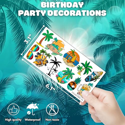 101 PCS Palm Tree Temporary Tattoos - Party Favors & Decorations