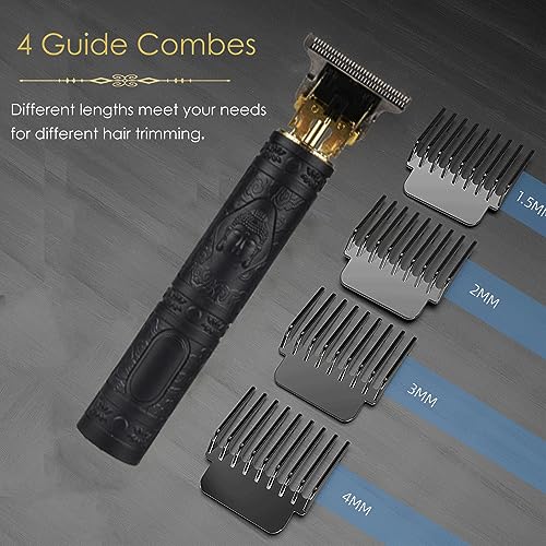 Professional T-Blade Hair Clipper for Men Cordless Rechargeable