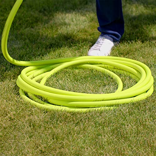 Flexzilla Garden Hose 5/8 in. x 100 ft., Heavy Duty, Lightweight, Drinking Water Safe, Zilla - HFZG5100YW-E, Green