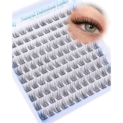 Natural Lash Clusters Eyelash Extensions C-curly Short Individual Lashes 10-14mm Wispy DIY Lash Extension Eyelash Clusters by Newcally