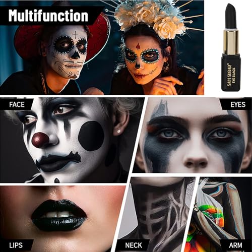 Eye Black Stick for Sports, 6-Piece Face Paint Set
