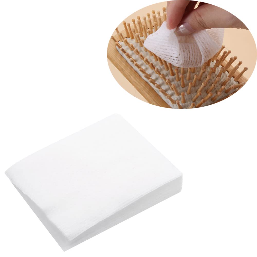 100PCS Cleaning Paper for Hair Loss Airbag Comb Cleaning Sheet Easy To Clean Hair Brush Net Pet Comb Comfortable Cotton Cleaning Comb Cleaning Tablets