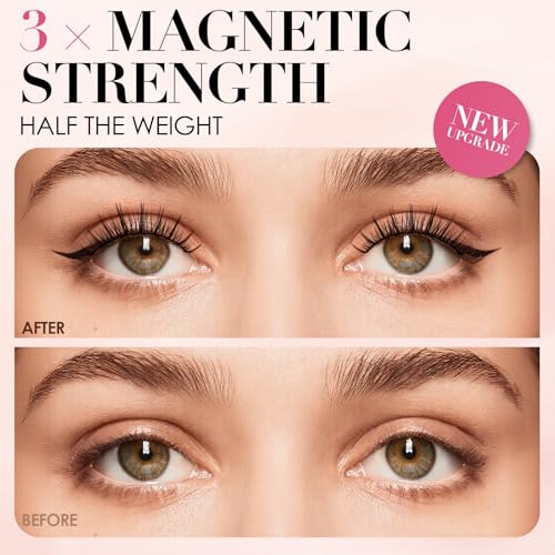 Magnetic Eyelashes Kit with Eyeliner & Applicator - 5 Pairs