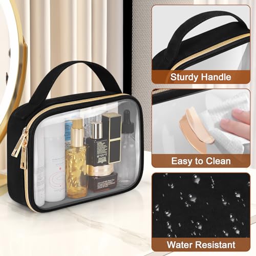Wedama TSA Approved Clear Toiletry Bag, 3-Pack Quart Size