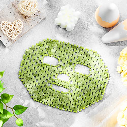 Jade Facial Cooling Mask – Natural Stone Face & Eye Massage Tool