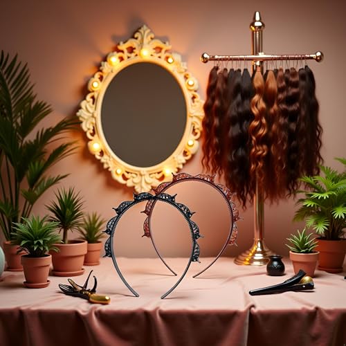 Double Bangs Hairpin with 8 Clips Hair Braid Tool Set