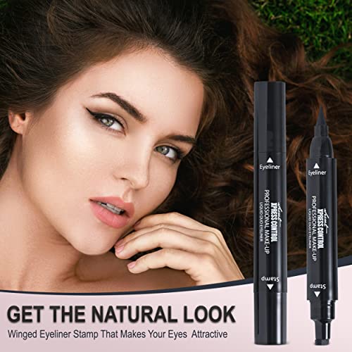 Secret Xpress Control Winged Eyeliner Stamp - Waterproof Liquid Pen (2 Pack)