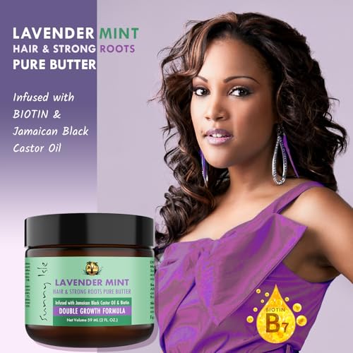 Sunny Isle Lavender Mint Hair Butter with Jamaican Black Castor Oil