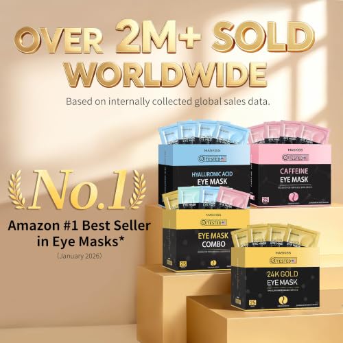 Maskiss 24K Gold Under Eye Patches (50 Pairs)