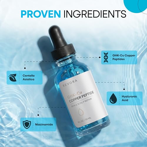 GHK-Cu Copper Peptide Serum for Face & Scalp - 1 fl oz