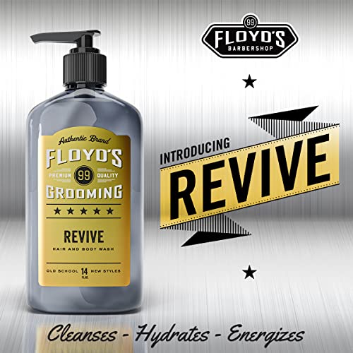 Floyd's 99 Revive 3 in 1 Men's Body Wash - Men's Shampoo, Body Wash, & Face Wash All-in One - Triple Action Formula - Moisturizing - 33 oz.