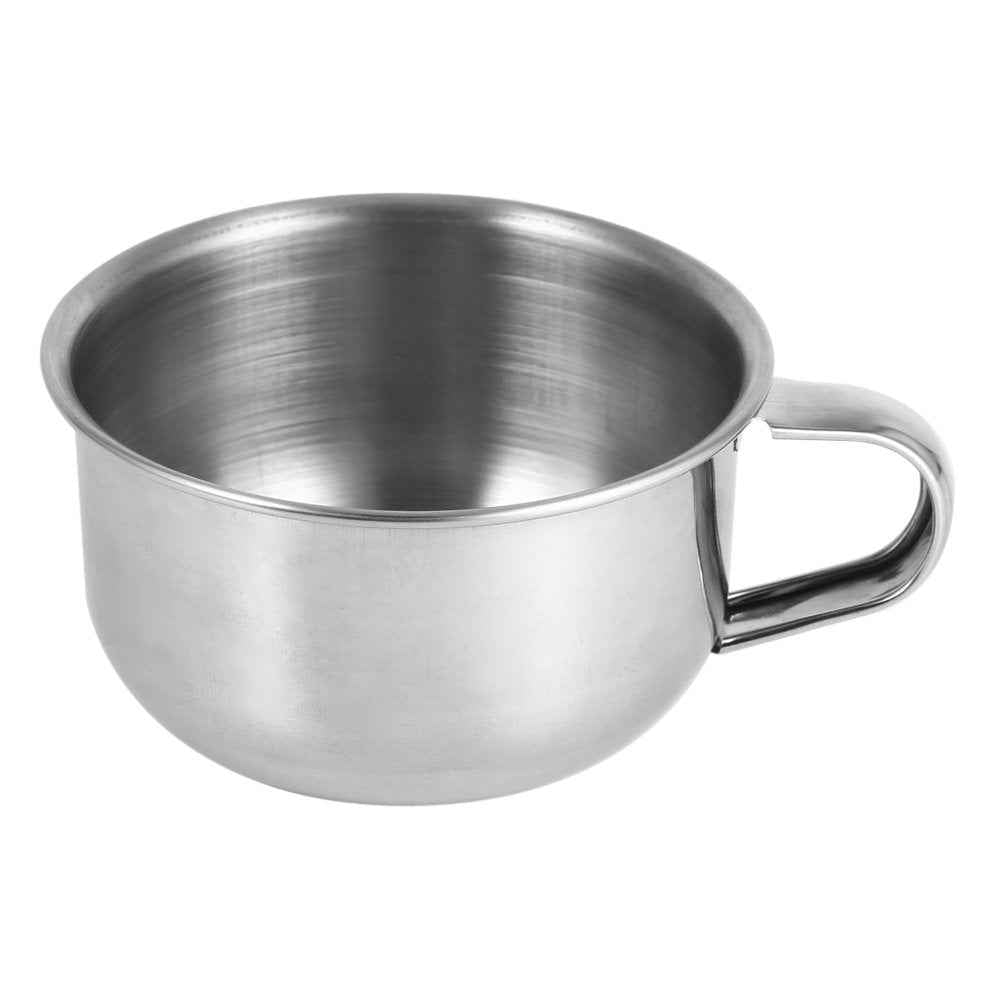 Tbest Metal Circle Soap Cup For Shaving,Shaving Soap Bowl Lather Lot Stainless Steel,Shaving Mug New Stainless Steel Metal Shaving Soap Mug Bowl Cup Shaver Cleansing Foam Tool For Man