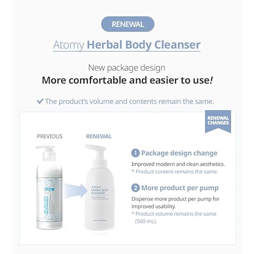 Atomy Herbal Body Cleanser Herbal Body Care with Full of Fresh Oriental Herb - 16.9 Fl Oz