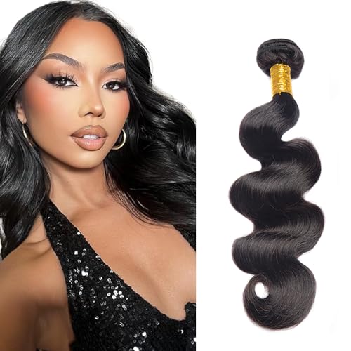 Brazilian Body Wave Hair Bundle 12 Inch #1B
