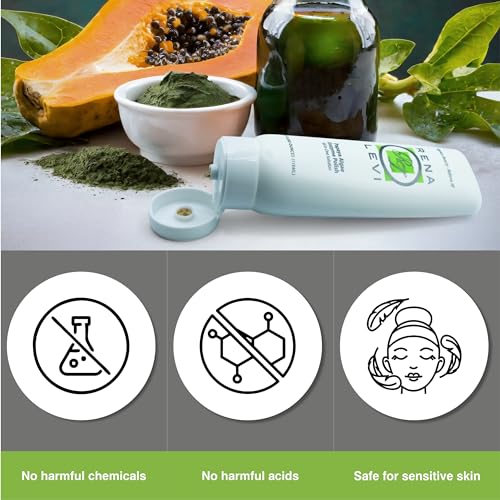 Papaya Algae Enzyme Polish Face Scrub, All in One Solution, For All Skin Types, Including Sensitive & Acne-Prone 4 Oz