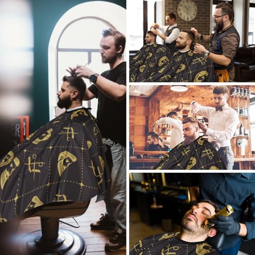 Professional Waterproof Hair Cutting Cape with Neck Duster Brush