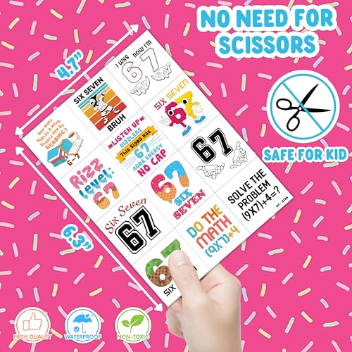 96 PCS Temporary Tattoos for Kids - Pre-Cut Party Favors