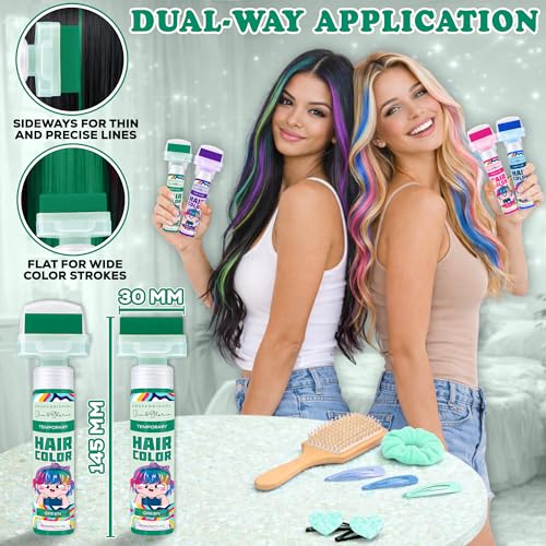 Green Washable Hair Color Marker – Water-Resistant Chalk