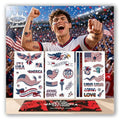 American Flag Temporary Tattoos for 2026 World Cup Fans
