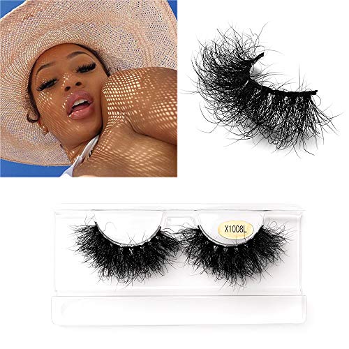 Fluffy 25mm Mink Lashes - Dramatic 5D False Eyelashes