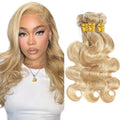 8A Grade Ombre Body Wave Human Hair Bundles - Honey Blonde Mix (3 Pack)