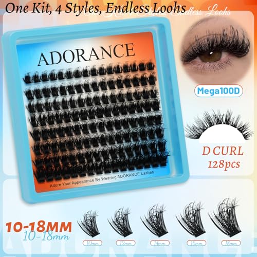 Adorance Lash Clusters Kit 550pcs DIY Eyelash Extensions