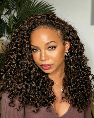 Burmese Curly Crochet Hair 16" - Knotless Pre-Looped Extensions