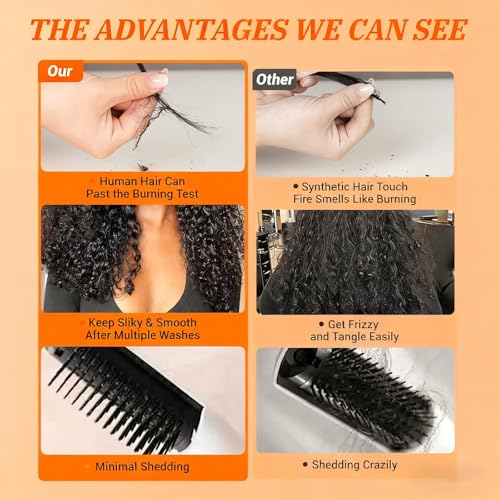 Burmese Curly Human Hair Bundles 10" 3C4A 100% Virgin