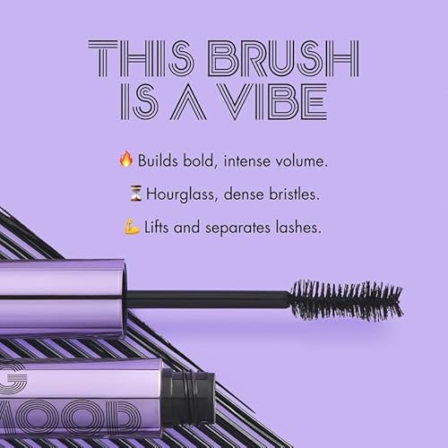 e.l.f. Big Mood Mascara Mini, Instantly Creates Long-Lasting, Bold & Lifted, Voluminous Lashes, Infused with Jojoba Wax, Black