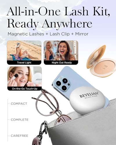 BEYELIAN Magnetic Eyelashes with Applicator – No Glue