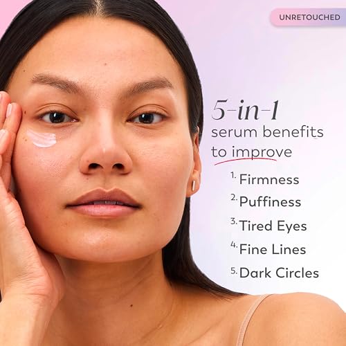 Olay Super Eye Serum - Vitamin C, Caffeine, Niacinamide, Amino Peptide, Aloe Vera - Brightens Dark Circles, Anti-Wrinkle, Anti-Aging, Brightening, Smooths Fine Lines, Firming, Hydrating, 0.45 Oz