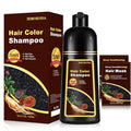 Fedulili Dark Red Wine Hair Dye Shampoo for Gray Hair, 17.5 Fl Oz, Natural Color, Salon & Home Use, Dark Wine Red Variation