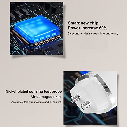Digital Skin Analyzer | LCD Display Moisture & Oil Tester