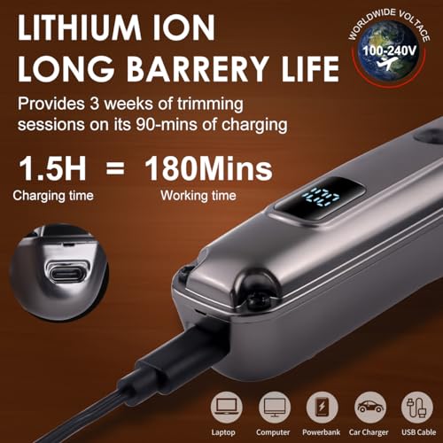 Hatteker 7-in-1 Beard Trimmer Kit for Men