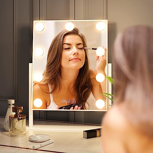 Makeup Mirror with Lights 10X Magnifying & Smart Touch Dimmable