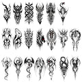 20 Sheets Viking & Dragon Temporary Tattoos