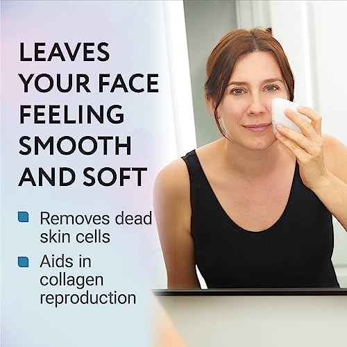 IMPRESA Facial Exfoliating Pads - Deep Cleansing Facial Sponges - Daily Exfoliation Face Scrubbers - Extra Thick Face Sponge - White, Pack of 10