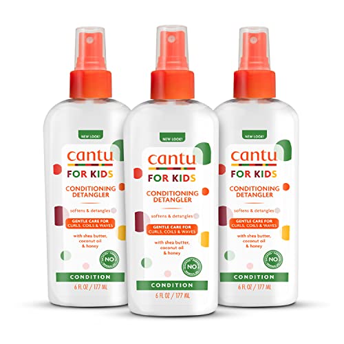 Cantu Care for Kids Conditioning Detangler, 6 fl oz (Pack of 3) | Conditioning, Detangler, with Shea Butter