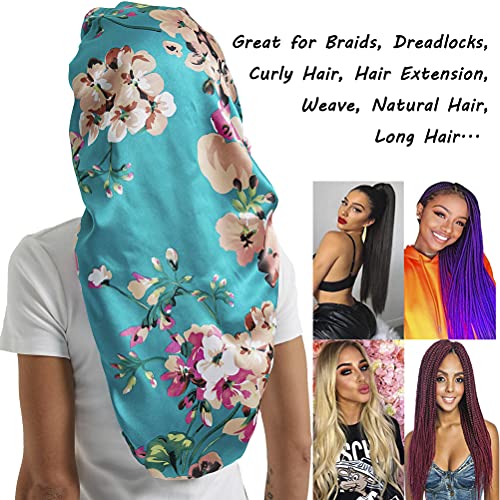 Satin Sleep Bonnet for Long Hair & Braids - 2 Pack