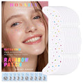 Rainbow Freckle Face Tattoos – 10pc Waterproof Glitter Set