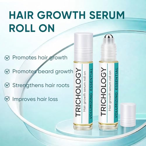Hair Growth Serum Roll-On with Rosemary & Ginger (2 Pack)
