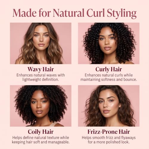 Presmarity Lightweight Curl Cream for Wavy & Curly Hair - 8.5 Oz