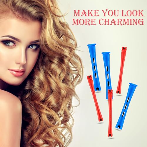 WILLBOND 72 Pcs Hair Perm Rods Set with Pintail Comb