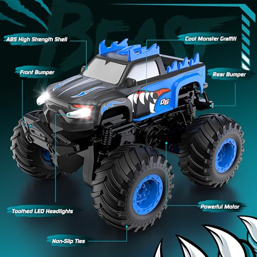 HENEROAR 1:24 All-Terrain Monster Truck RC Car - 20km/h Stunt & Off-Road Toy