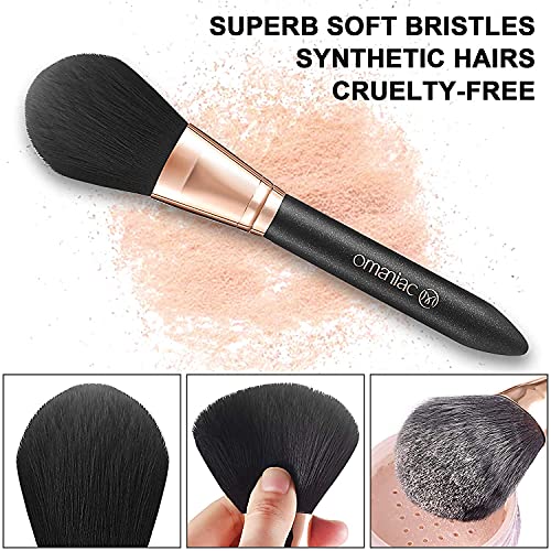 OMANIAC 12-Piece Makeup Brush Set with Travel Case