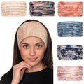 Cobahom 6-Pack Wide Boho Headbands for Women - Soft & Stretchy