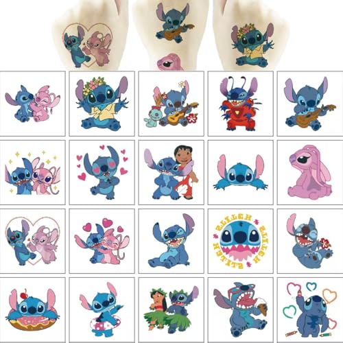 Stitch Temporary Tattoos - 50 Sheets Birthday Party Favors