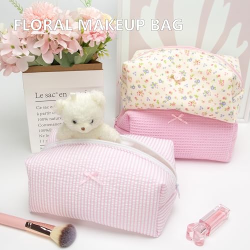 PAZIMIIK Soft Cosmetic Pouch - Makeup Bag for Women